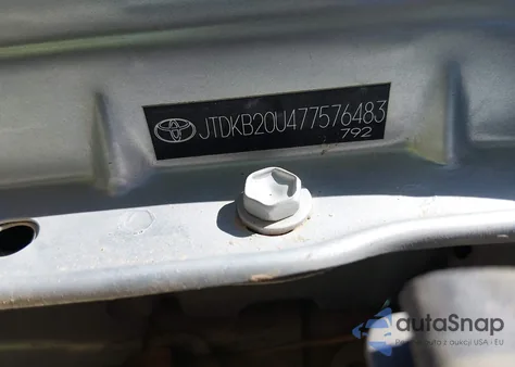 2007 Toyota Prius z USA, uszkodzony, nr VIN JTDKB20U477576483